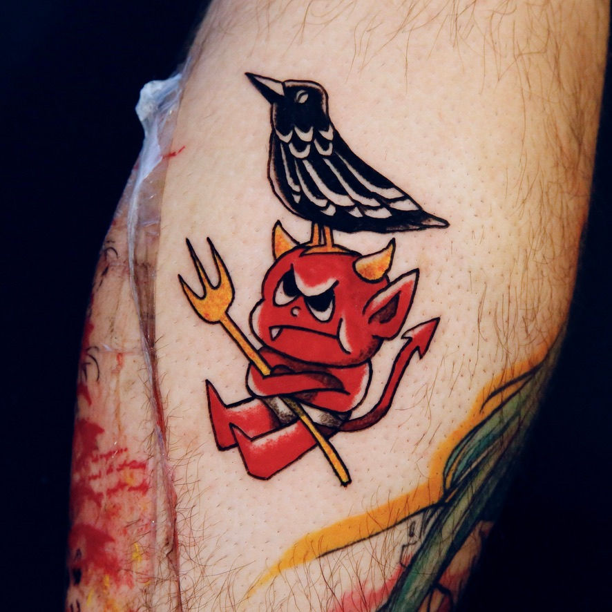 Old school traditional tattoo